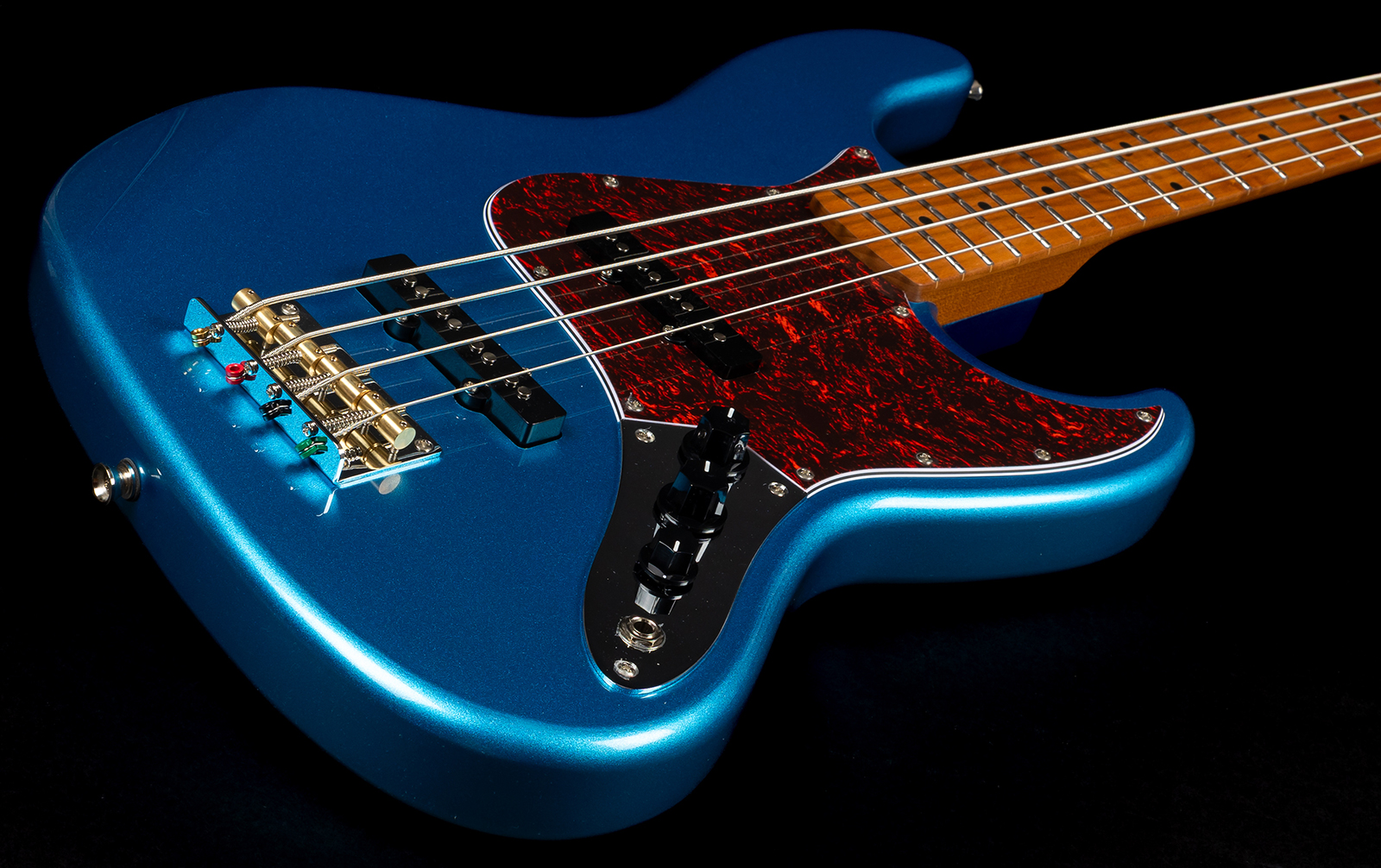Jet Guitars Jjb300 Lpb Mn - Lake Placid Blue - Solidbody E-bass - Variation 2