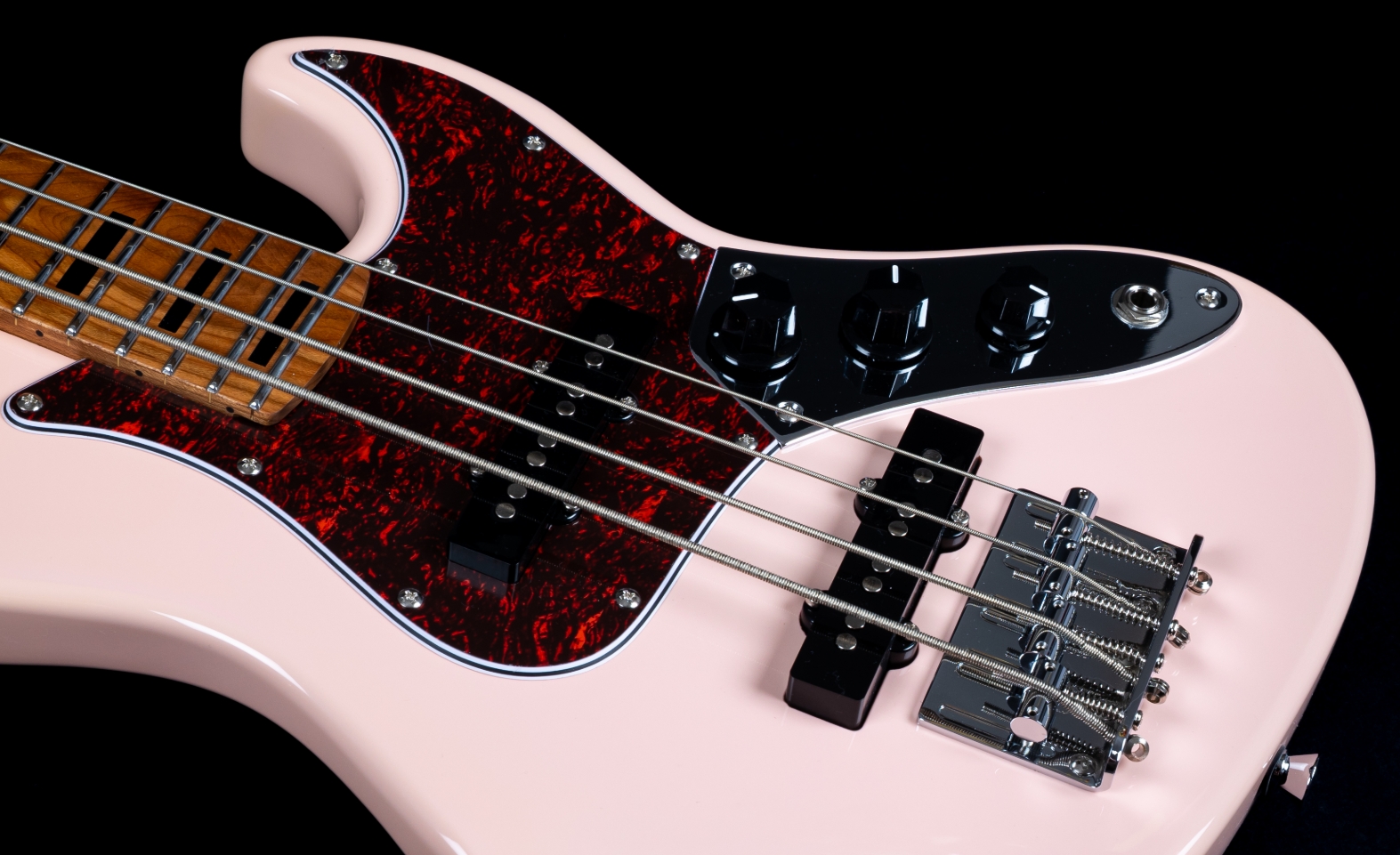 Jet Guitars Jjb300 Travel Pk Shsc Mn - Pink - E-Reisebass - Variation 3