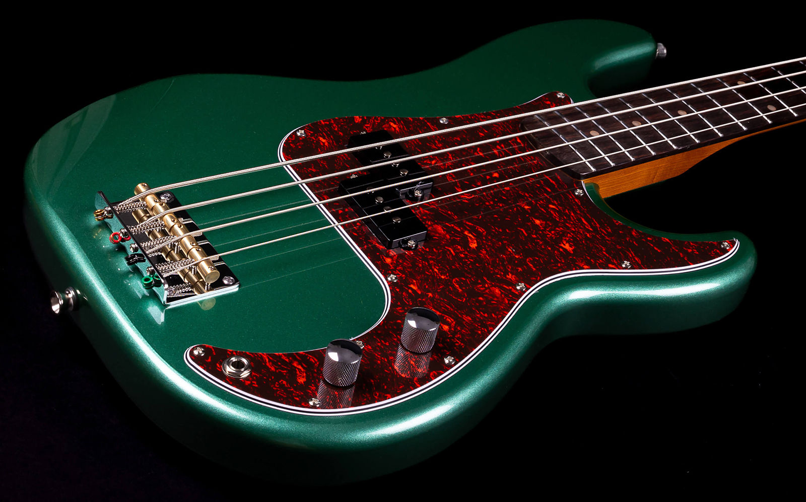 Jet Guitars Jpb300 Sg Rw - Green - Solidbody E-bass - Variation 2