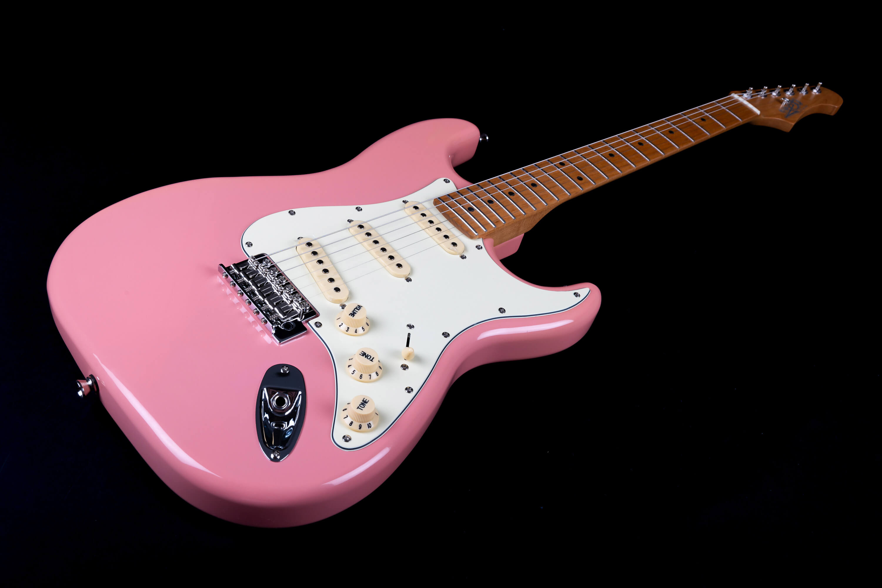 Jet Guitars Js300 Bgd 3s Trem Mn - Burgundy Pink - E-Gitarre in Str-Form - Variation 3