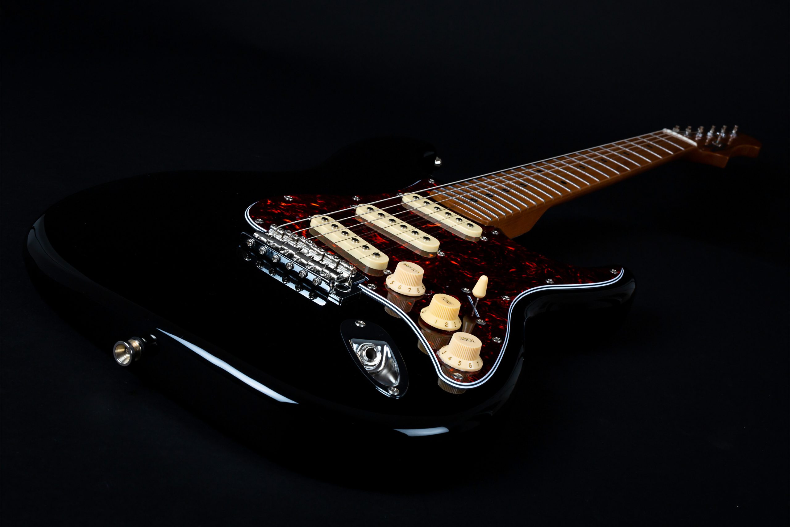 Jet Guitars Js300 Bl 3s Trem Mn - Black - E-Gitarre in Str-Form - Variation 2