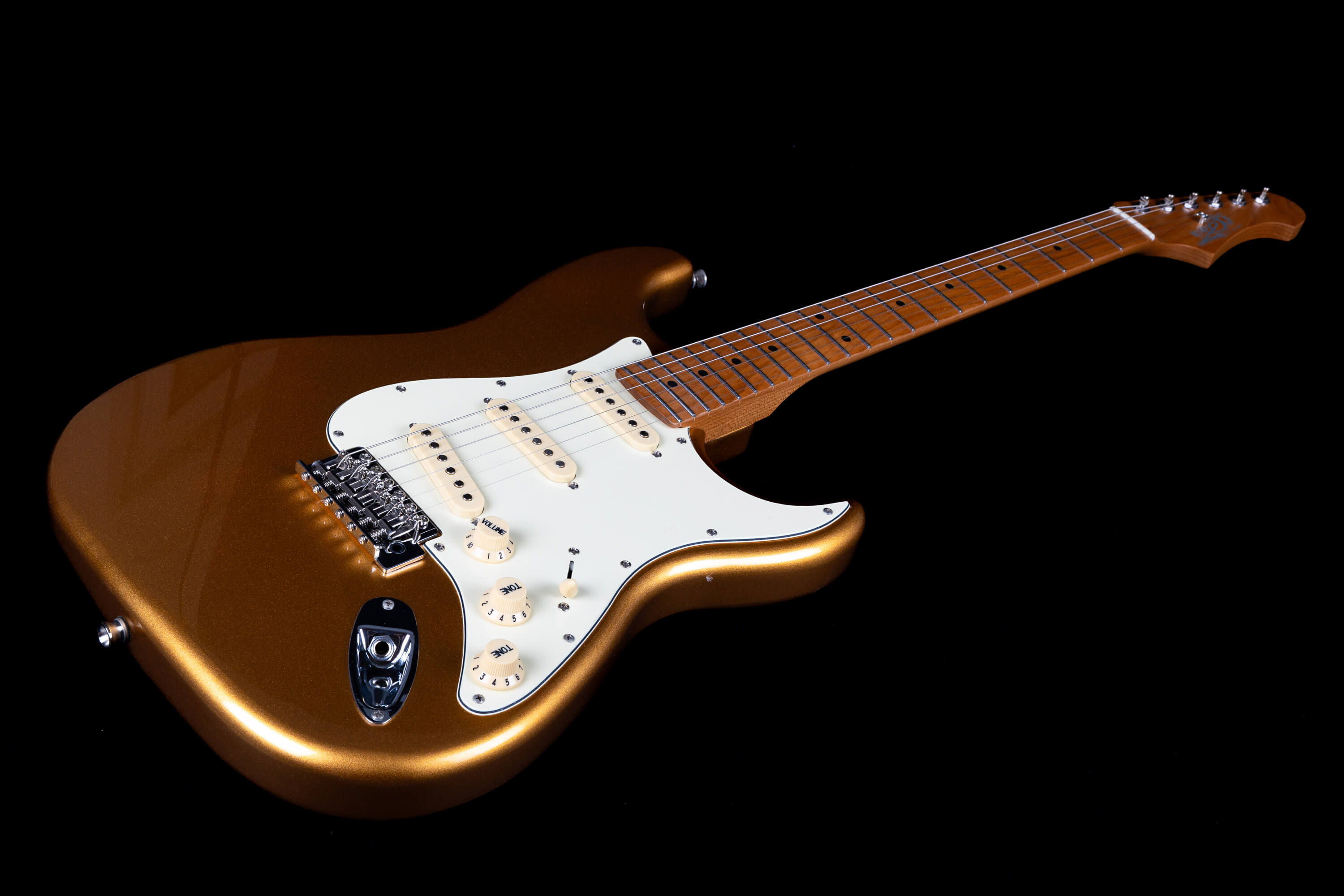 Jet Guitars Js300 Gd 3s Trem Mn - Gold - E-Gitarre in Str-Form - Variation 2