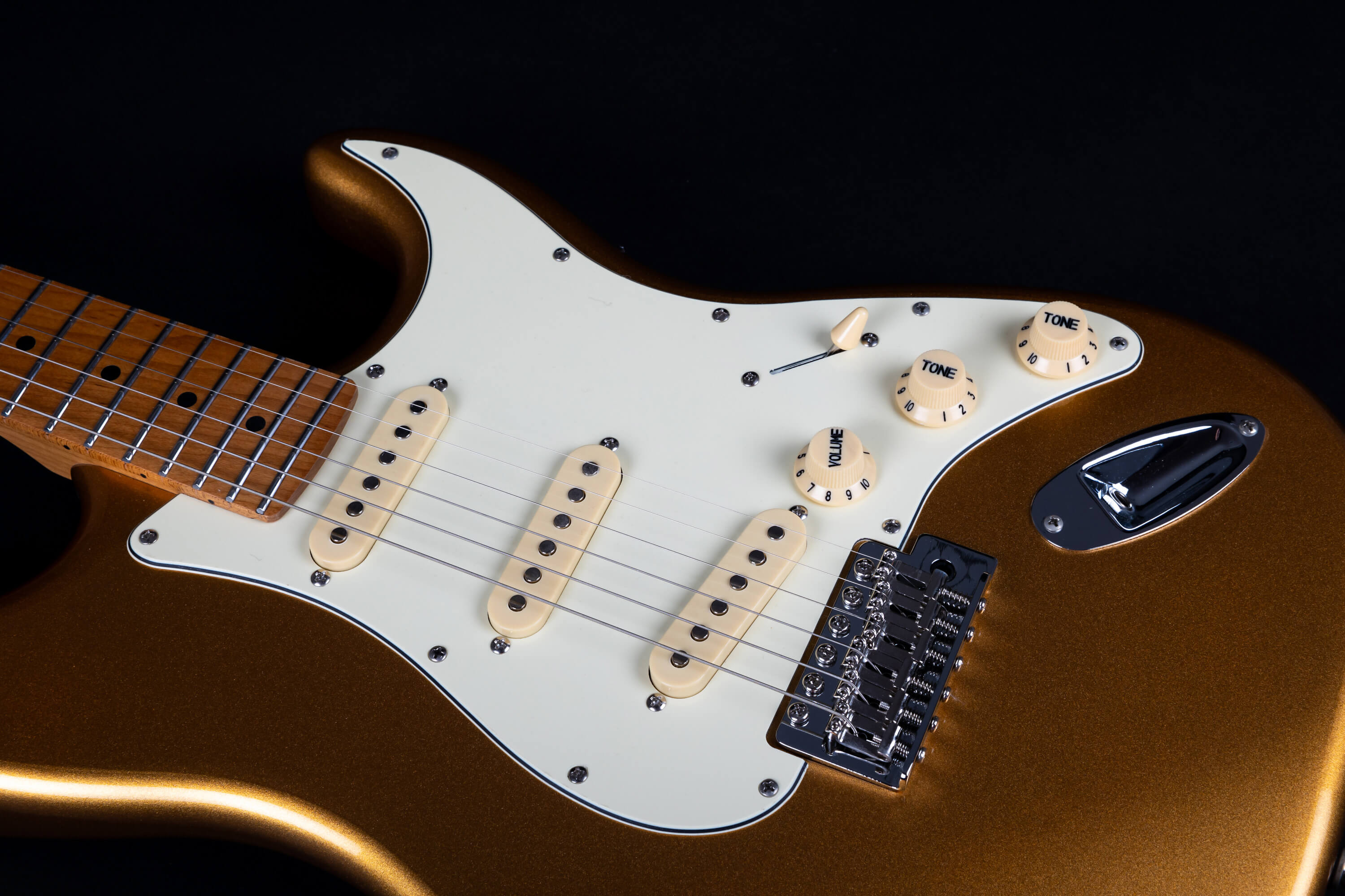 Jet Guitars Js300 Gd 3s Trem Mn - Gold - E-Gitarre in Str-Form - Variation 3