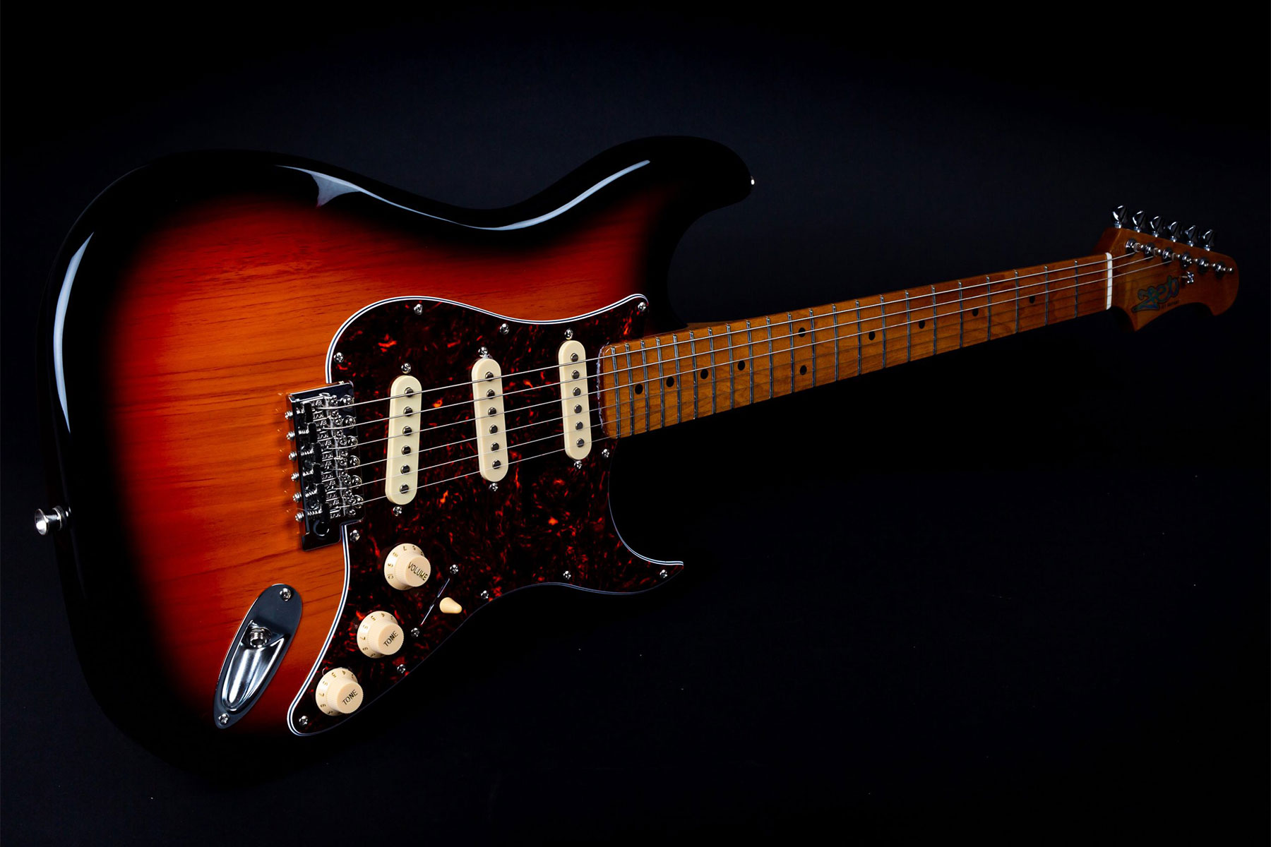 Jet Guitars Js300 Lh Sb Gaucher 3s Trem Mn - Sunburst - E-Gitarre in Str-Form - Variation 2