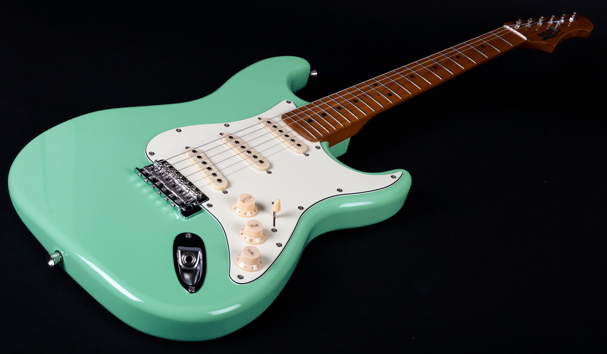 Jet Guitars Js300 Sfg Lh Gaucher  3s Trem Mn - Sea Foam Green - E-Gitarre in Str-Form - Variation 2