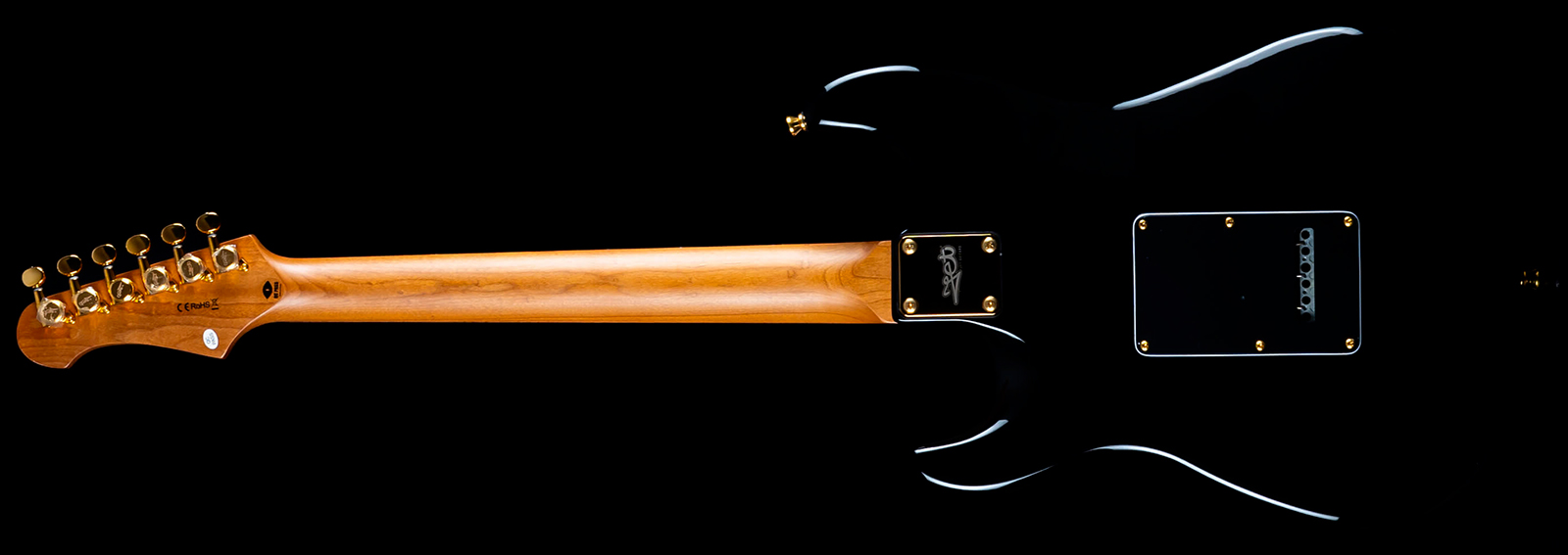 Jet Guitars Js380 Bk G 3s Trem Rw - Black - E-Gitarre in Str-Form - Variation 1