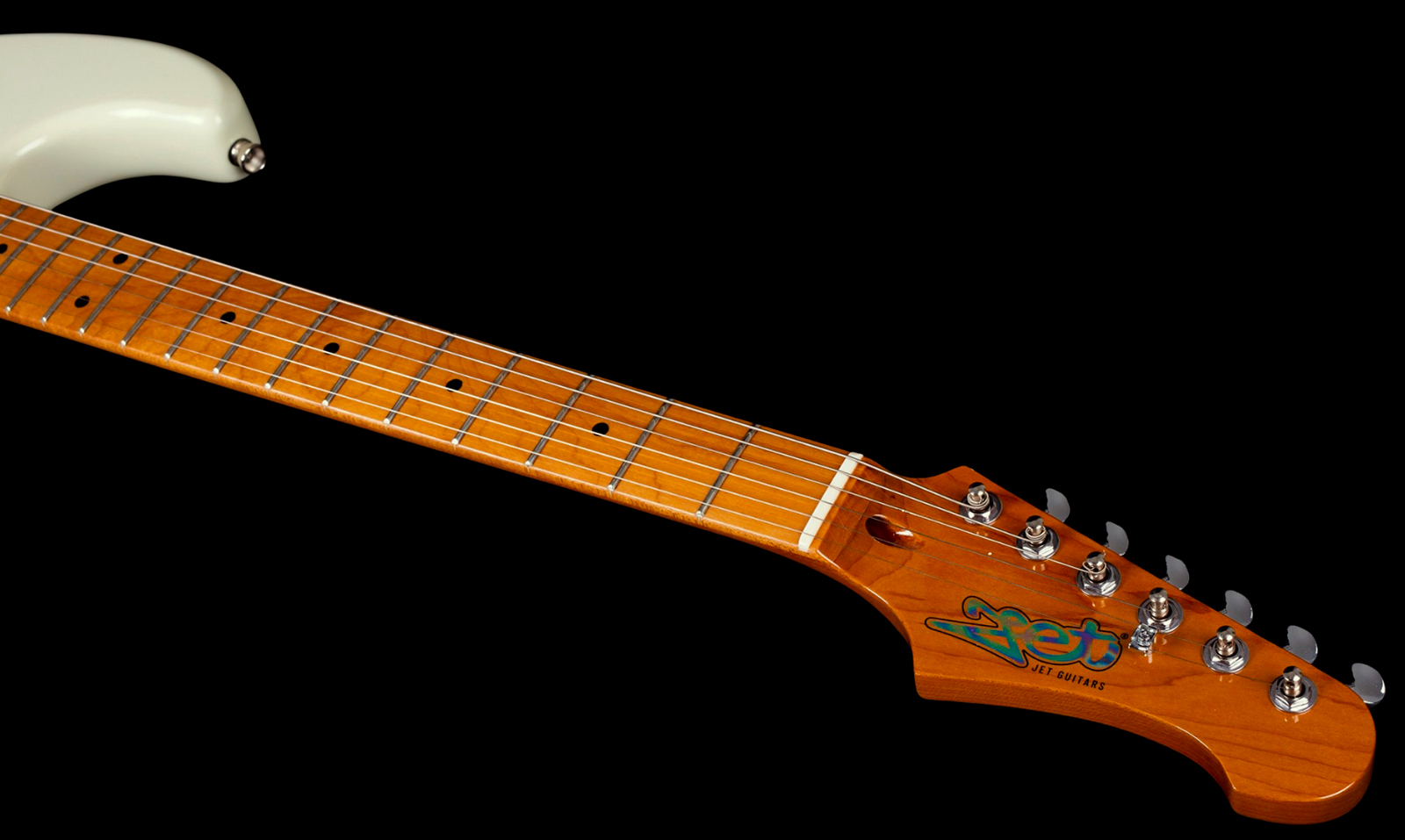 Jet Guitars Js400 Ow Hss Trem Mn - Olympic White - E-Gitarre in Str-Form - Variation 4