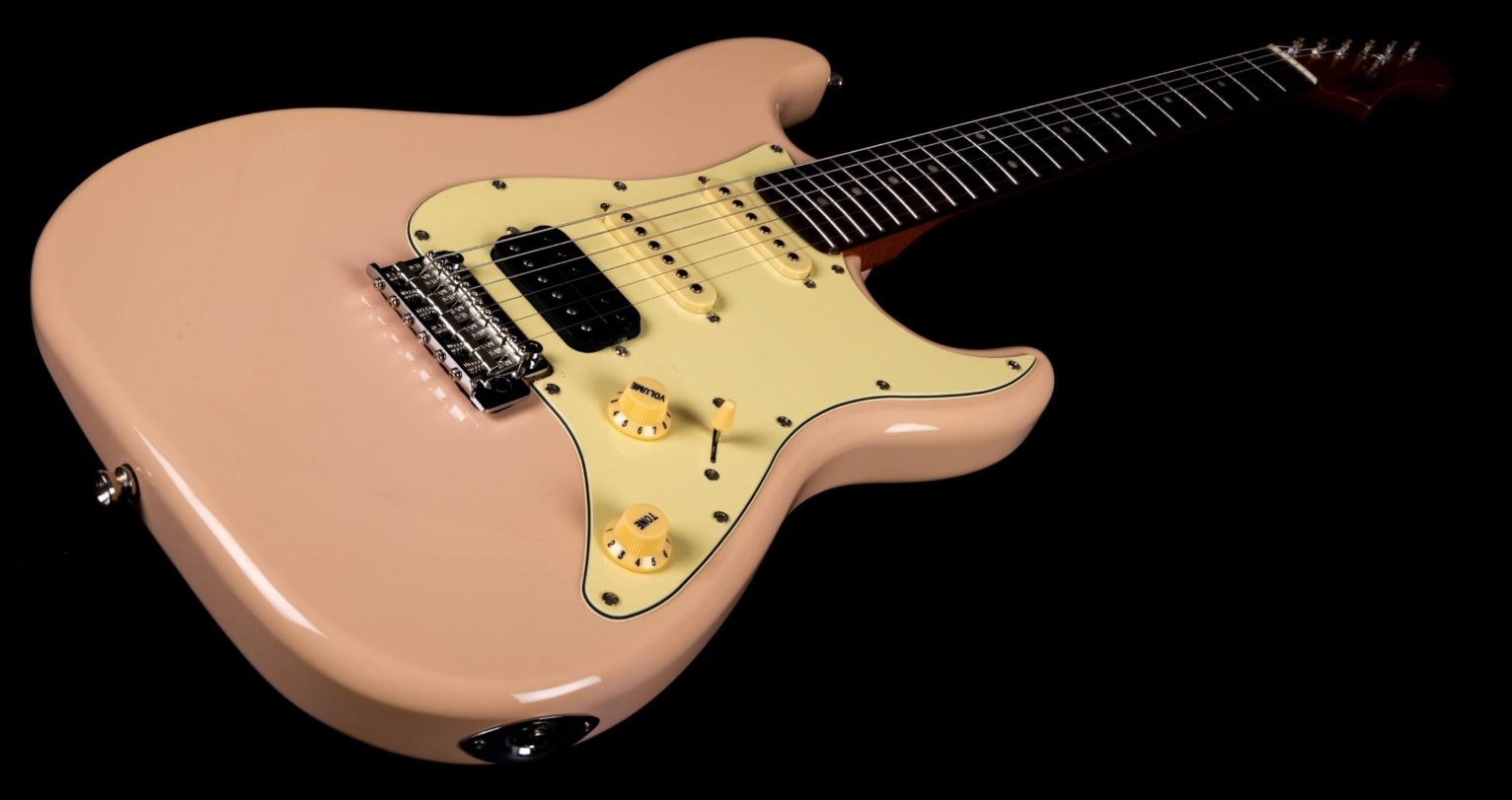 Jet Guitars Js400 Pk R Hss Trem Rw - Shell Pink - E-Gitarre in Str-Form - Variation 2