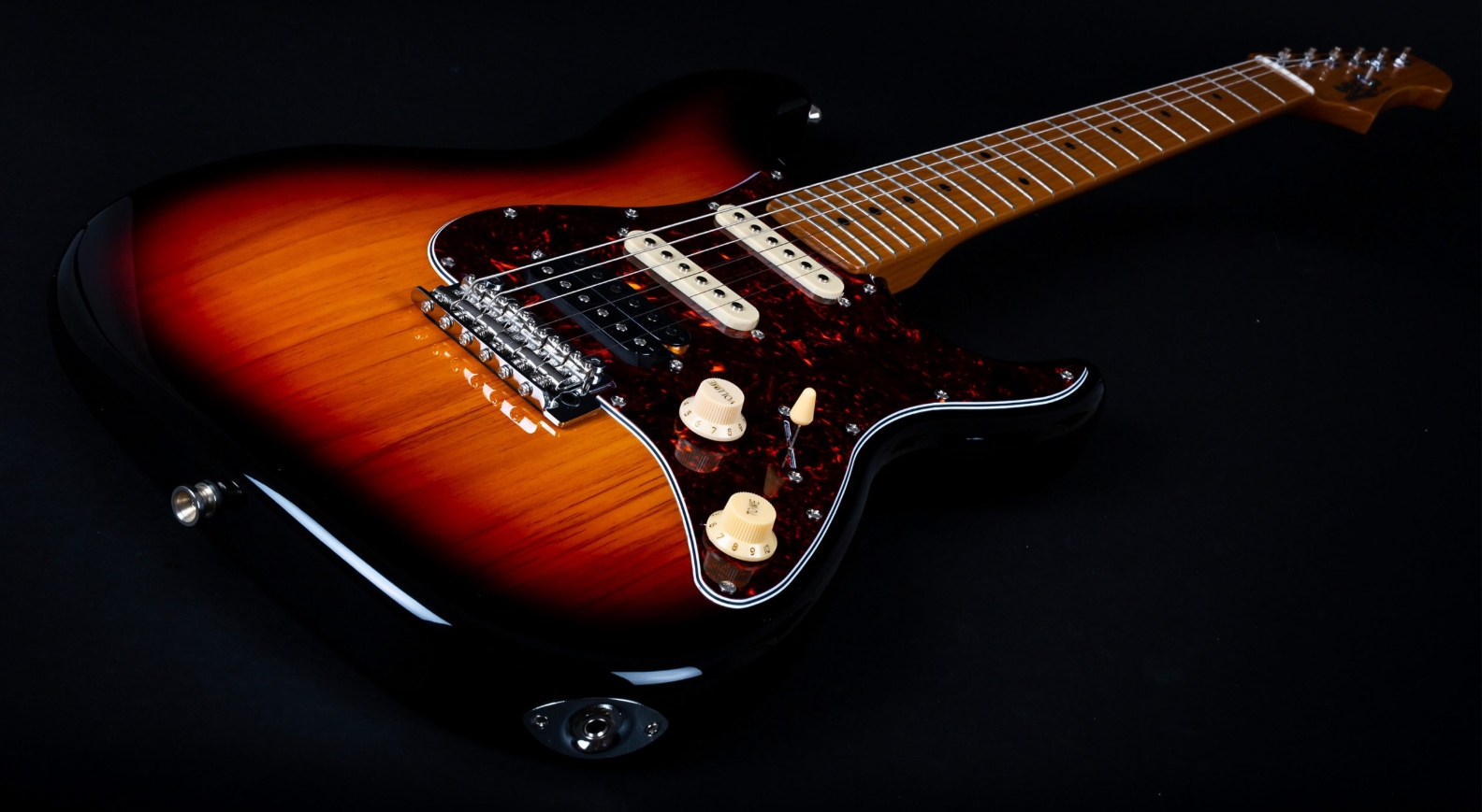 Jet Guitars Js400 Sb Hss Trem Mn - Sunburst - E-Gitarre in Str-Form - Variation 2