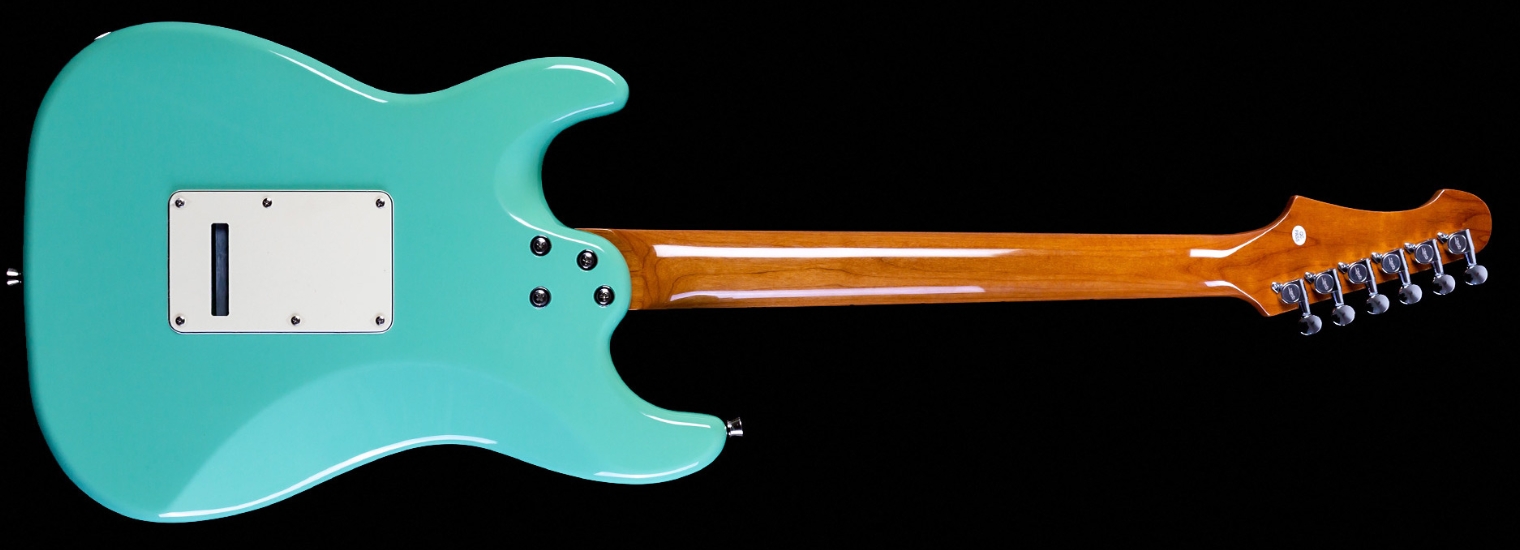 Jet Guitars Js400 Sg Hss Trem Mn - Sea Foam Green - E-Gitarre in Str-Form - Variation 1