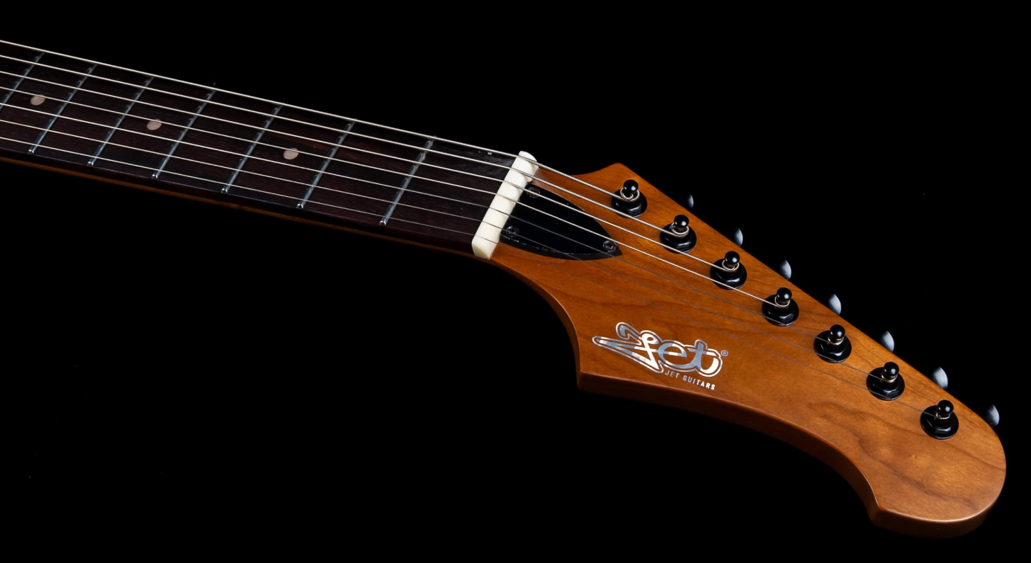 Jet Guitars Js407 Mbk 7c Baryton 2h Ht Rw - Matt Black - Bariton E-Gitarre - Variation 4