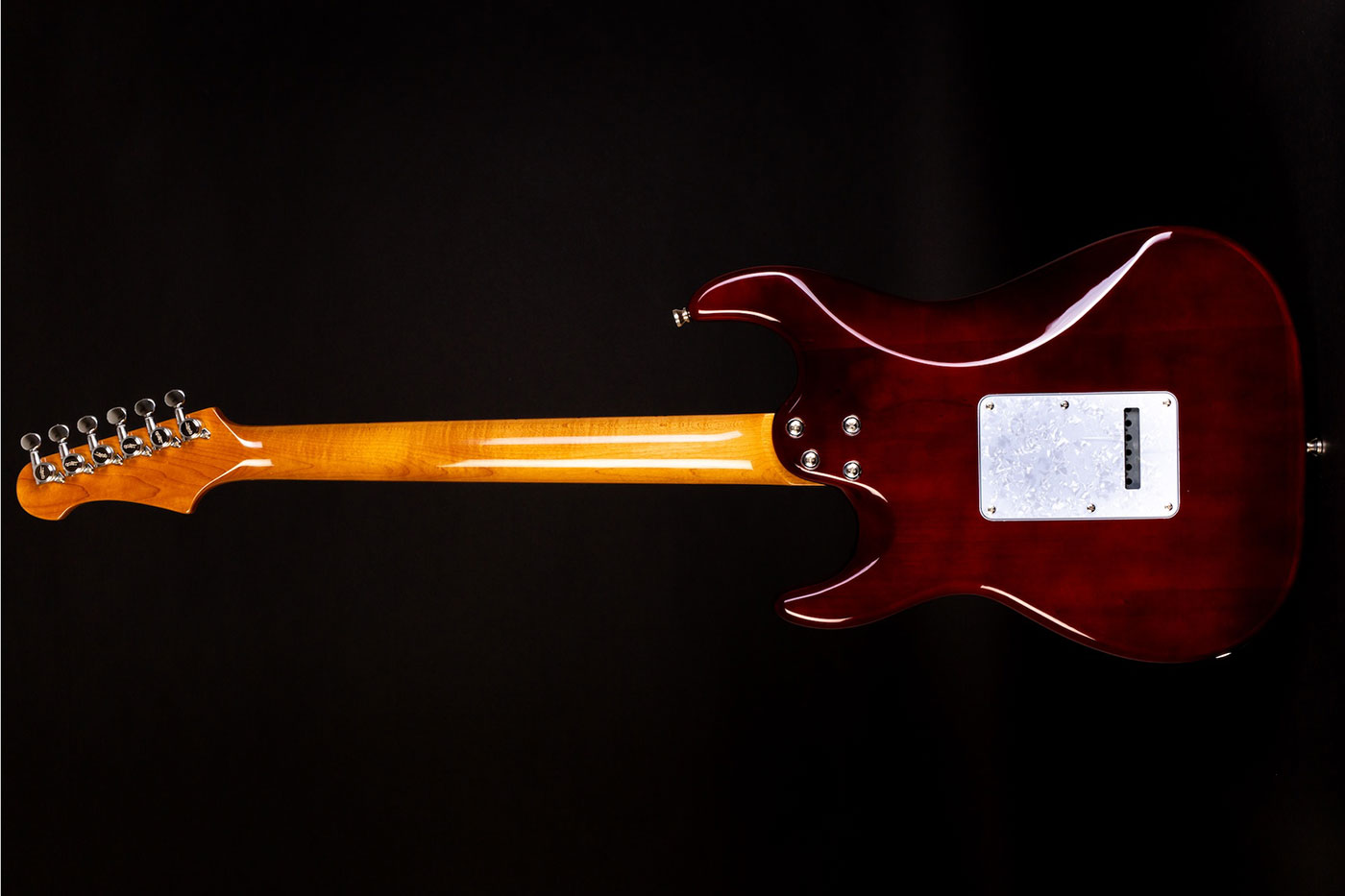 Jet Guitars Js450 Hss Trem Mn - Transparent Black - E-Gitarre in Str-Form - Variation 1