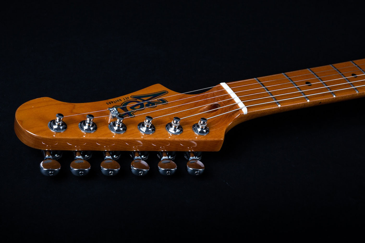 Jet Guitars Js450 Hss Trem Mn - Transparent Black - E-Gitarre in Str-Form - Variation 5