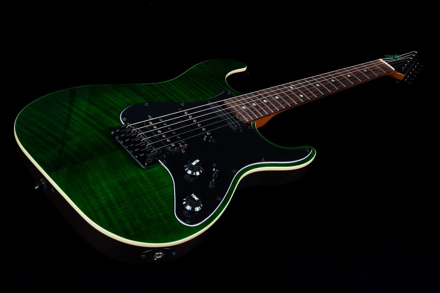 Jet Guitars Js450 Tgr Hss Trem Rw - Transparent Green - E-Gitarre in Str-Form - Variation 2