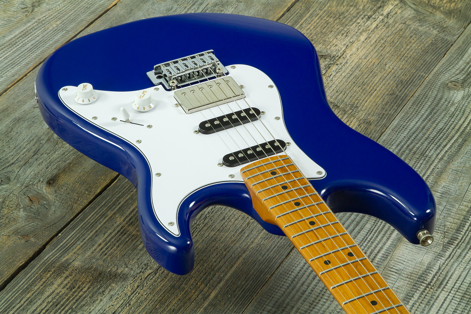 Jet Guitars Js480 Db Ltd Hss Trem Mn - Daytona Blue - E-Gitarre in Str-Form - Variation 2