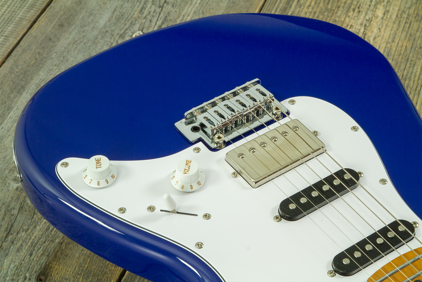 Jet Guitars Js480 Db Ltd Hss Trem Mn - Daytona Blue - E-Gitarre in Str-Form - Variation 3