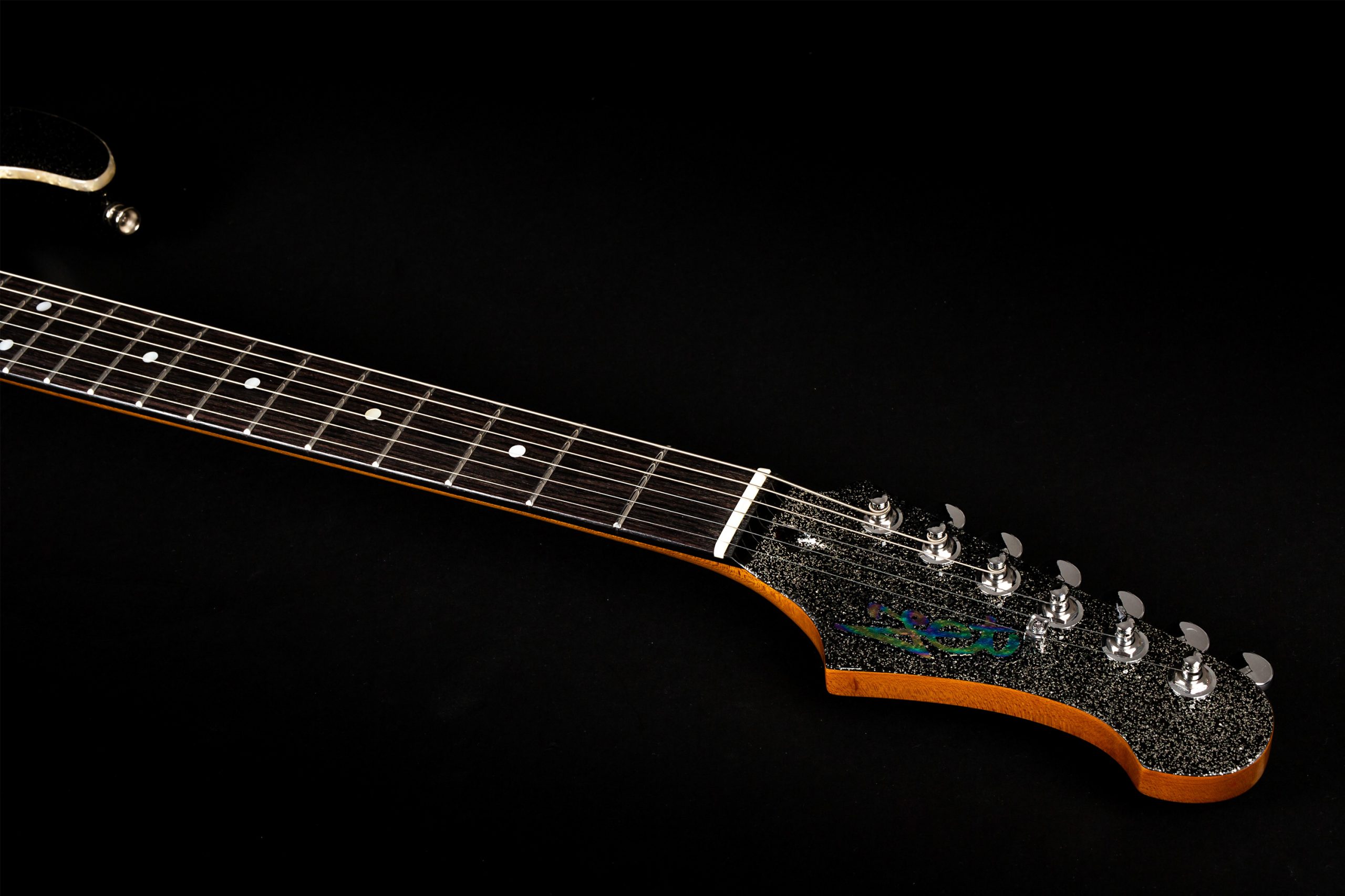 Jet Guitars Js500 Bls 2h Trem Eb - Black Sparkle - E-Gitarre in Str-Form - Variation 4