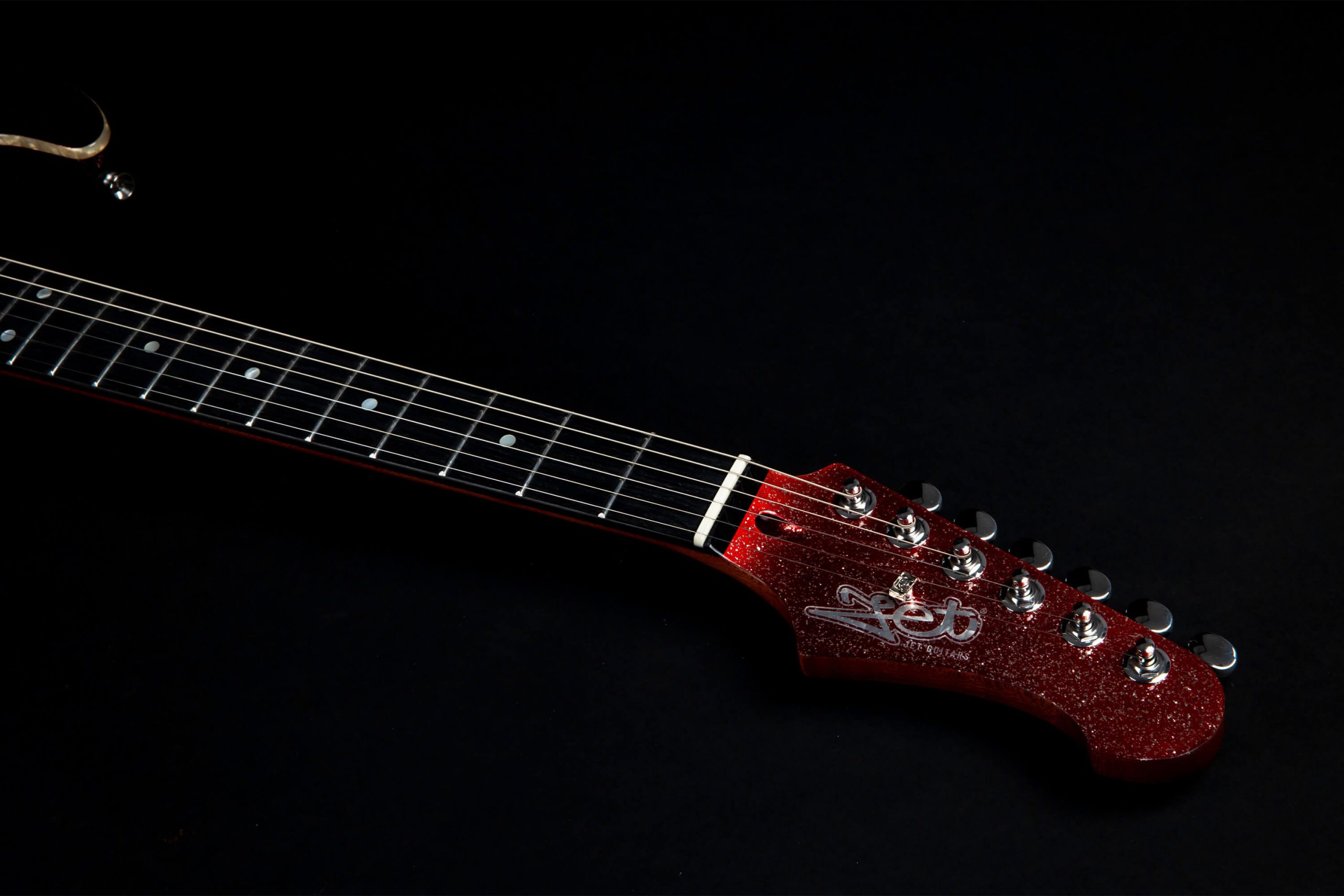 Jet Guitars Js500 Rds 2h Trem Eb - Red Sparkle - E-Gitarre in Str-Form - Variation 4