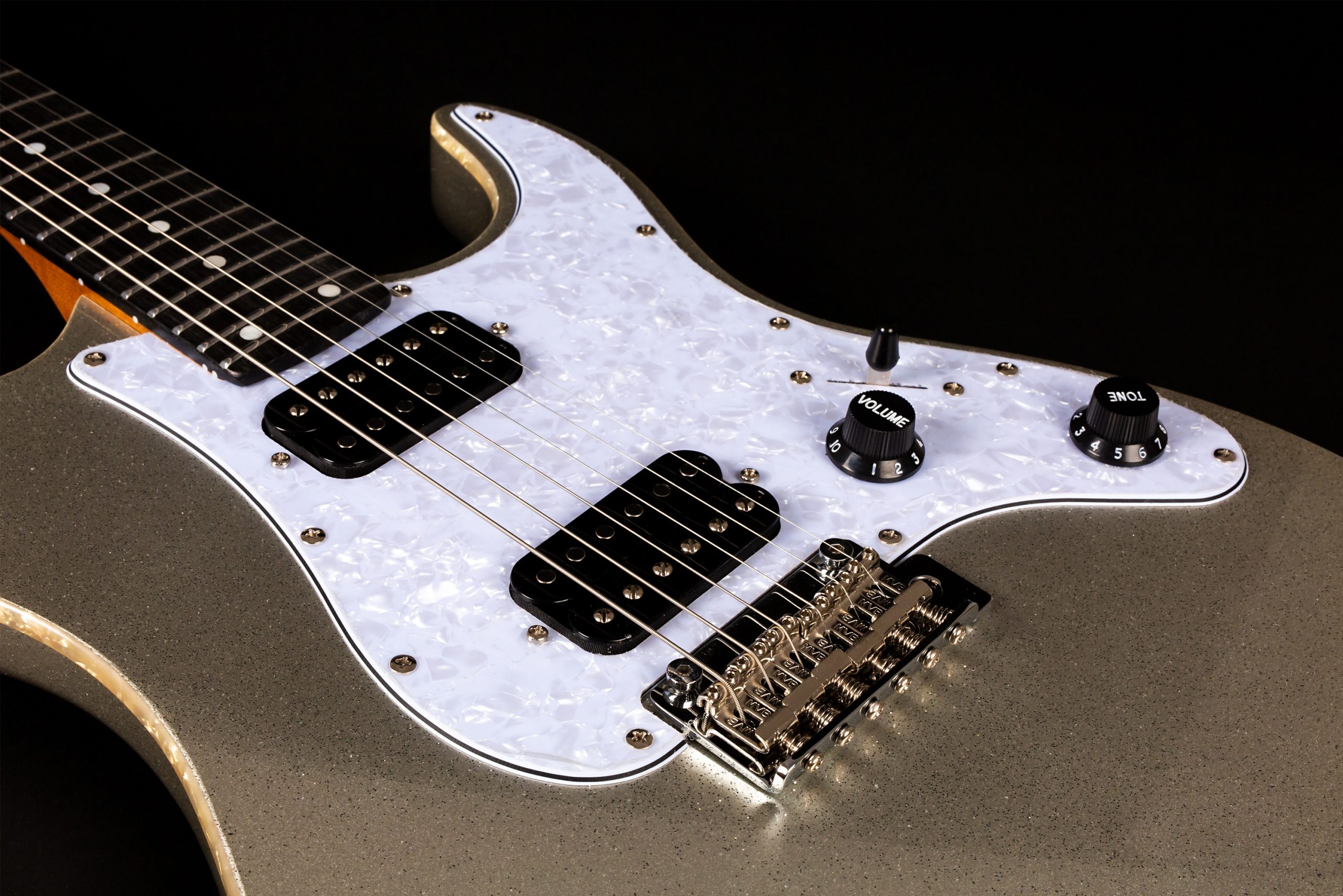 Jet Guitars Js500 Sls 2h Trem Eb - Silver Sparkle - E-Gitarre in Str-Form - Variation 4
