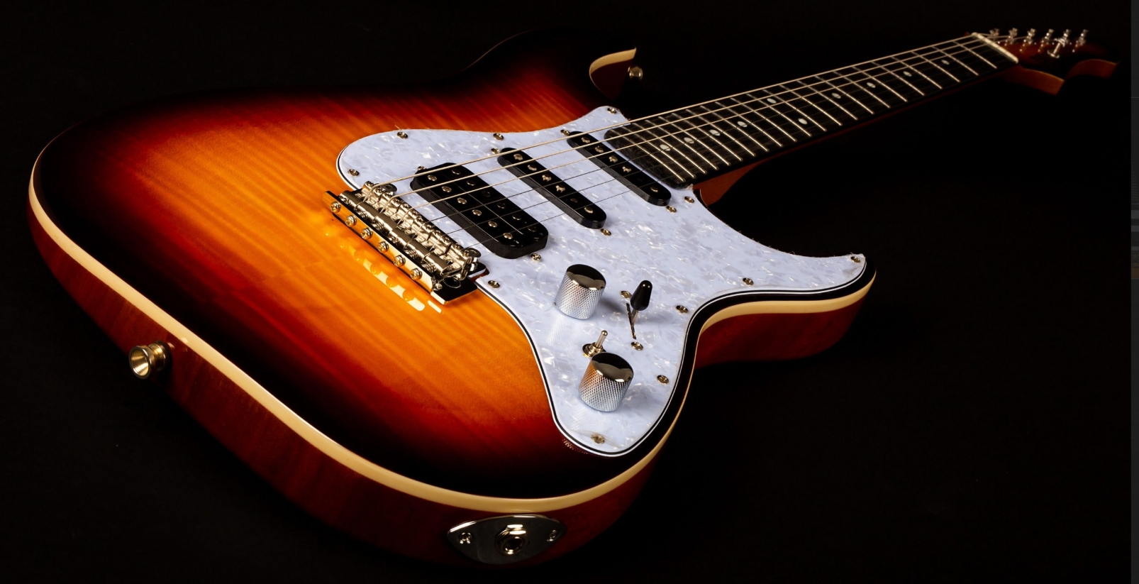 Jet Guitars Js600 Bs Trem Hss Eb - Sunburst - E-Gitarre in Str-Form - Variation 2