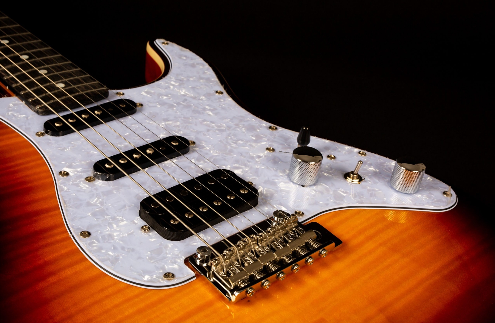 Jet Guitars Js600 Bs Trem Hss Eb - Sunburst - E-Gitarre in Str-Form - Variation 3