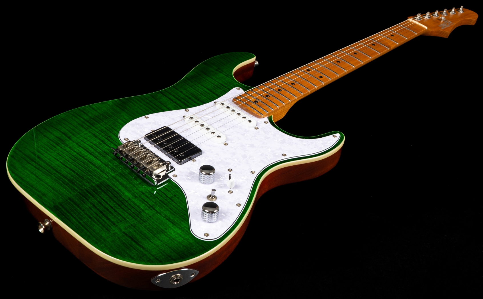 Jet Guitars Js600 Tgr Trem Hss Mn - Transparent Green - E-Gitarre in Str-Form - Variation 2