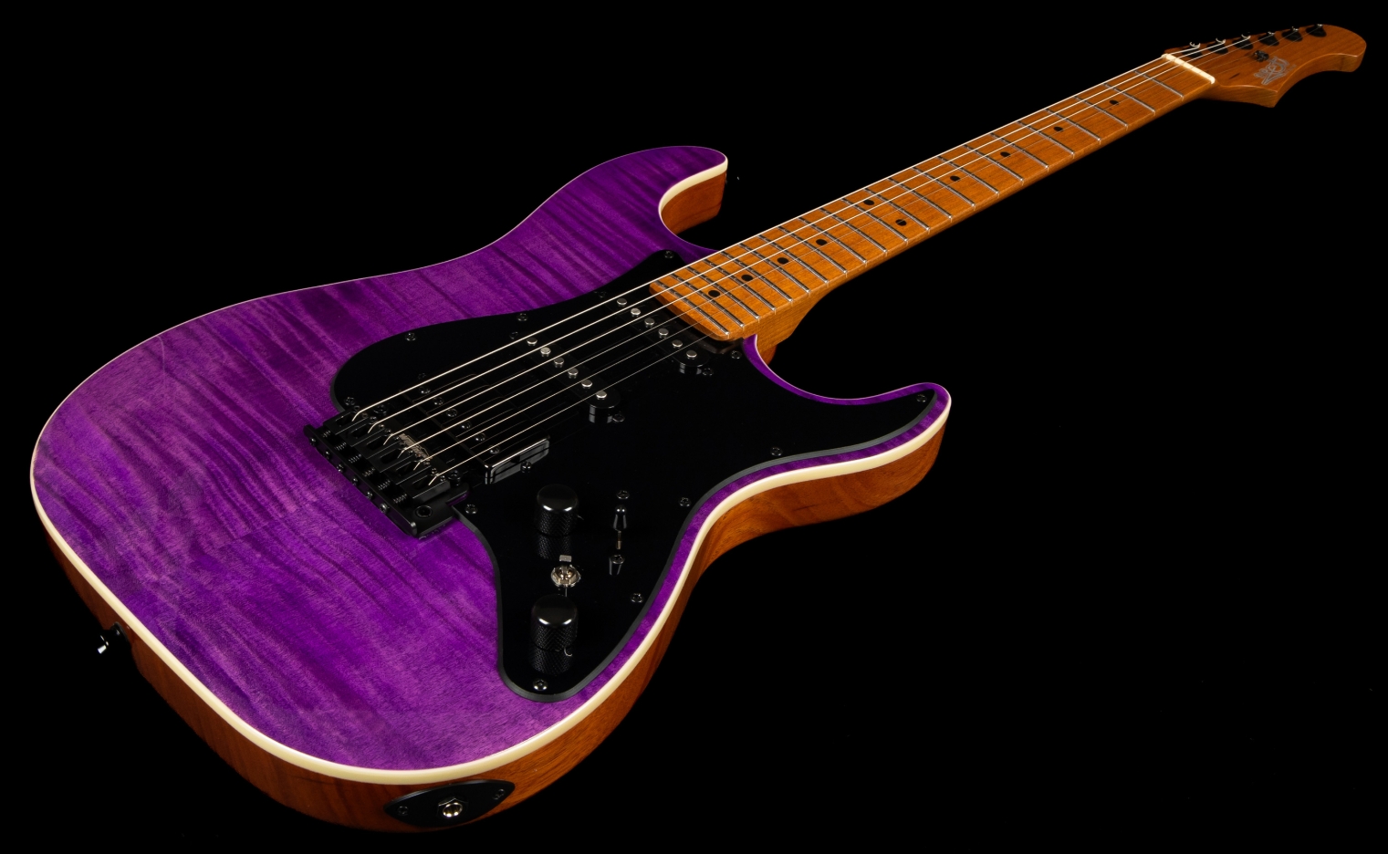 Jet Guitars Js600 Tpp Trem Hss Mn - Transparent Purple - E-Gitarre in Str-Form - Variation 2