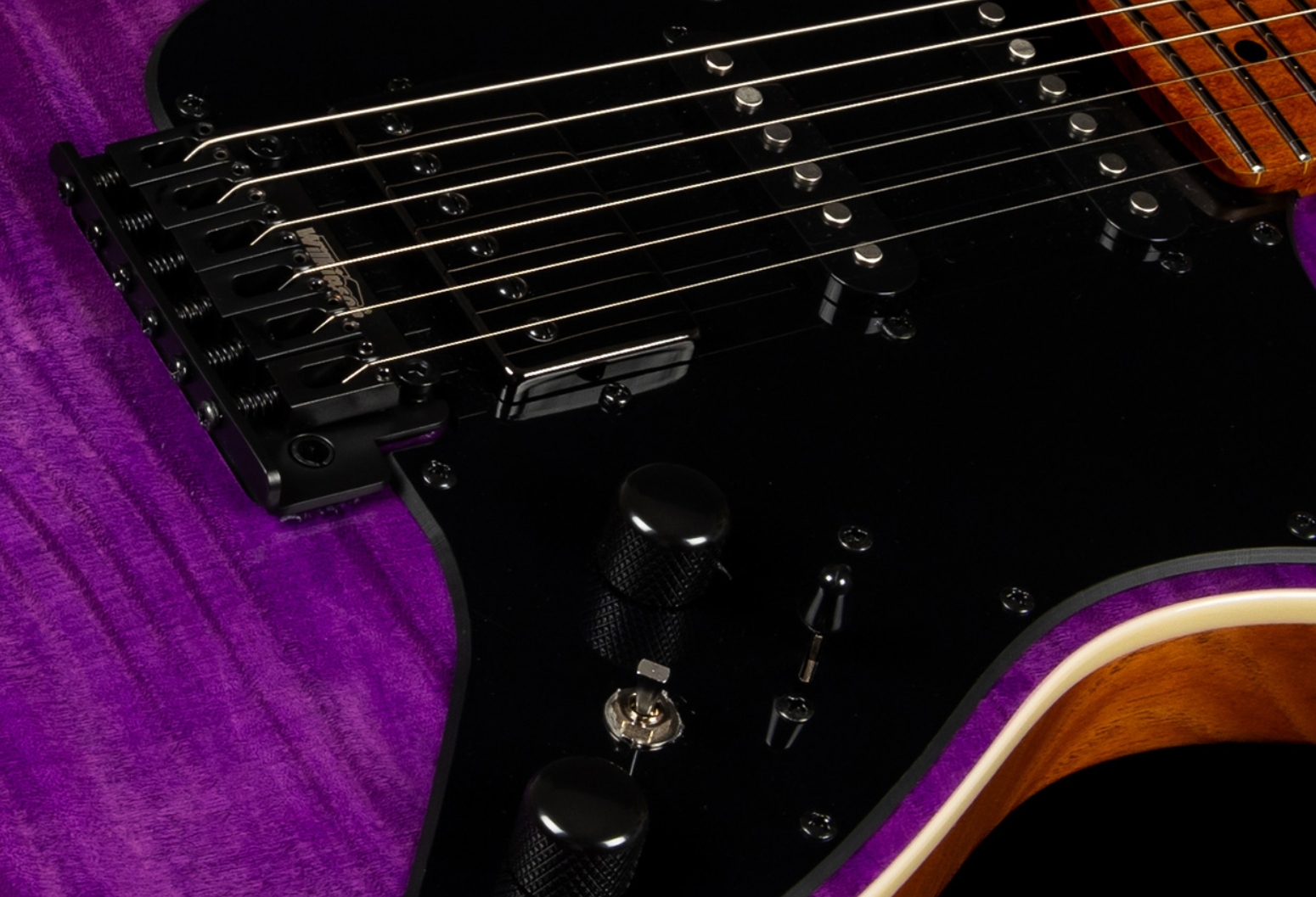 Jet Guitars Js600 Tpp Trem Hss Mn - Transparent Purple - E-Gitarre in Str-Form - Variation 4