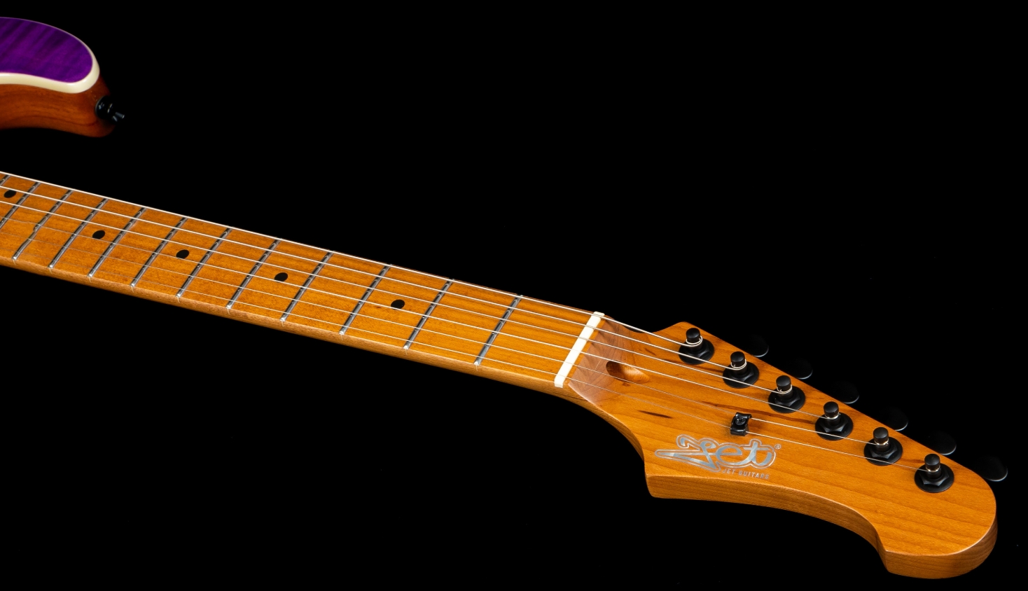 Jet Guitars Js600 Tpp Trem Hss Mn - Transparent Purple - E-Gitarre in Str-Form - Variation 6