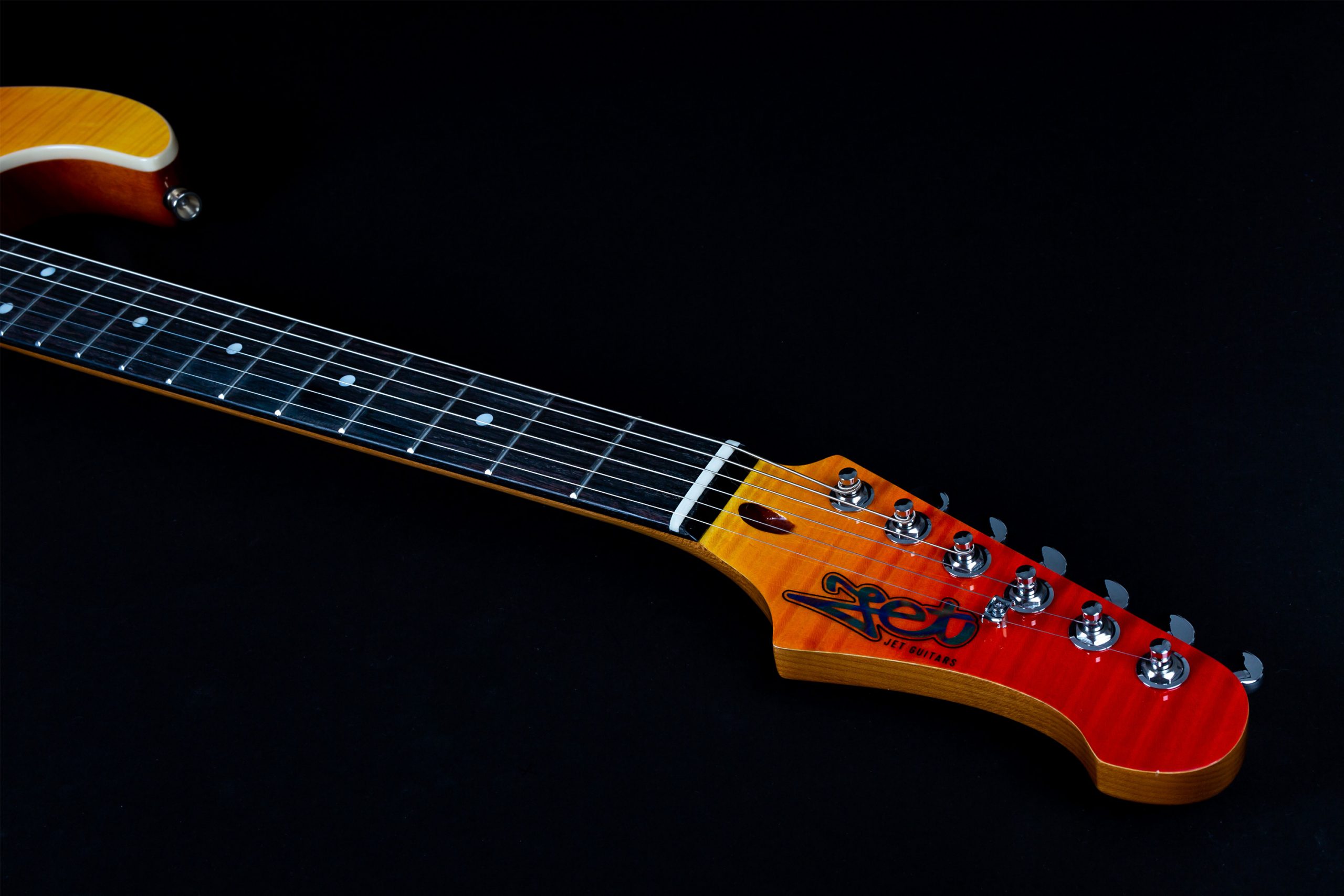 Jet Guitars Js600 Trs Trem Hss Mn - Transparent Red - E-Gitarre in Str-Form - Variation 4