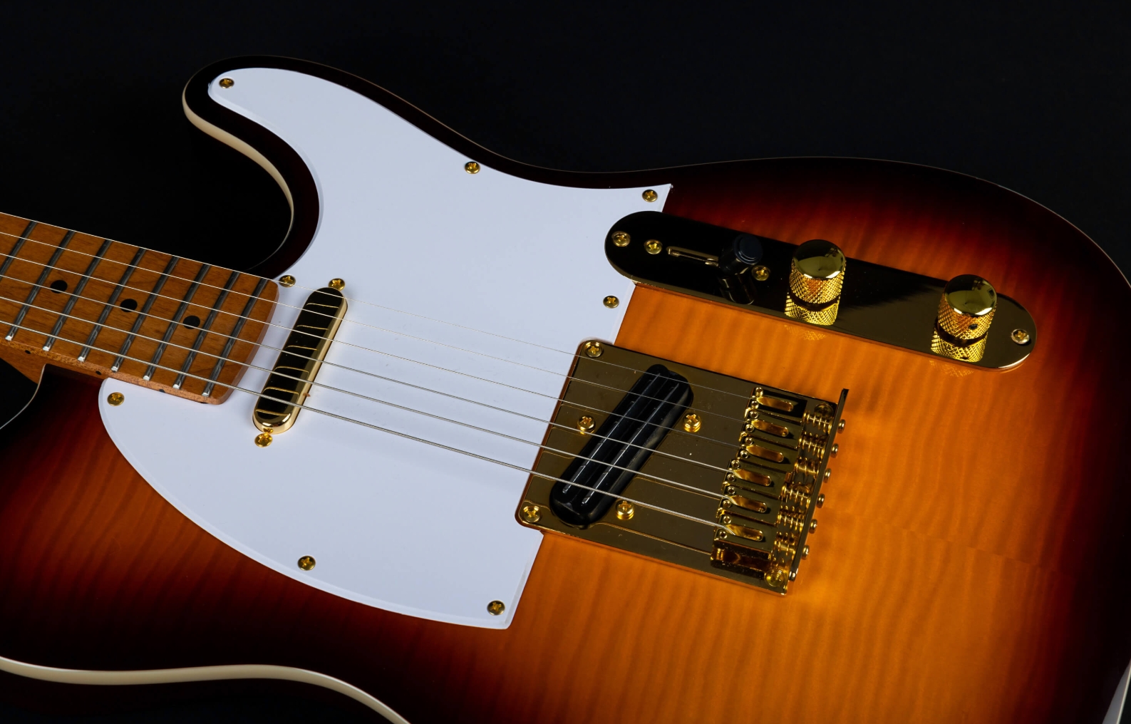 Jet Guitars Jt600 Bs G Hs Ht Gh Mn - Tobacco Burst - E-Gitarre in Teleform - Variation 4