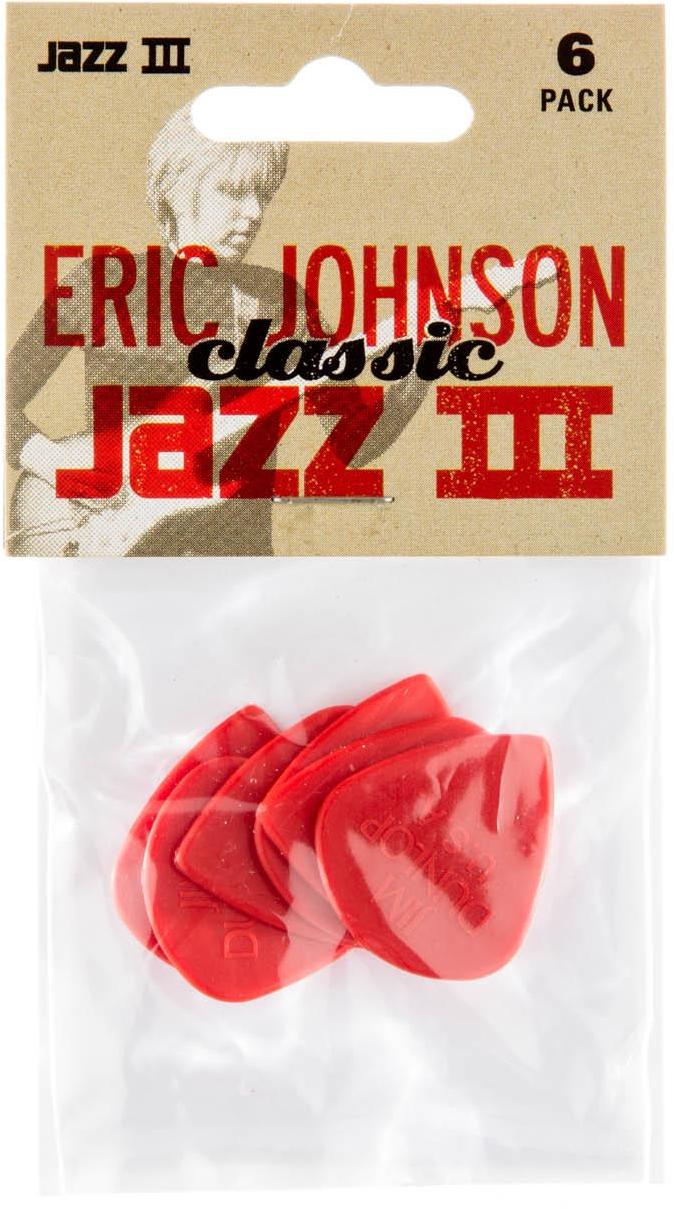 Plektren Jim dunlop Eric Johnson Classic Jazz III (X6 Pack)