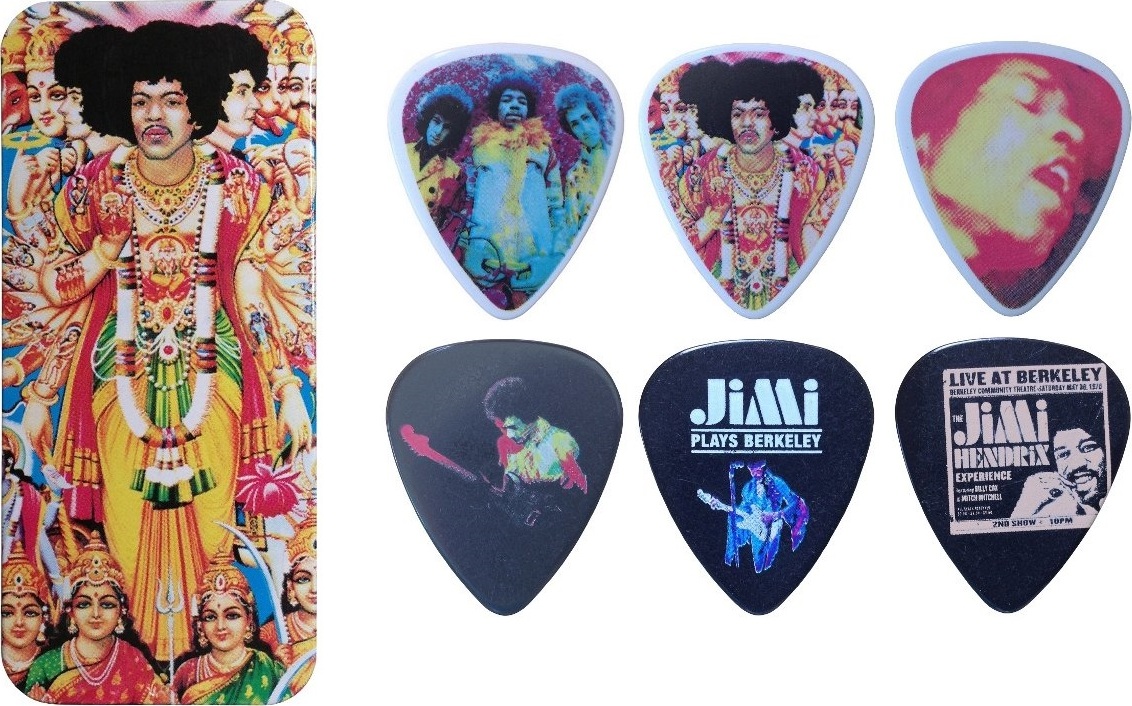 Jim Dunlop Jh-pt02m Lot De 12 Jimi Hendrix Collector Axis Bold As Love - Plektren - Main picture