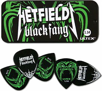 Jim Dunlop Lot De 6 James Hetfield Blackfang Ultex Collector Box 1.14mm - Plektren - Main picture