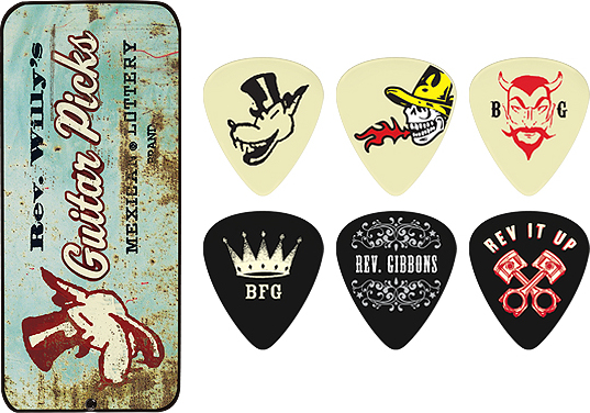 Jim Dunlop Lot De 6 Rev. Willy Mexican Lottery Thin - Plektren - Main picture