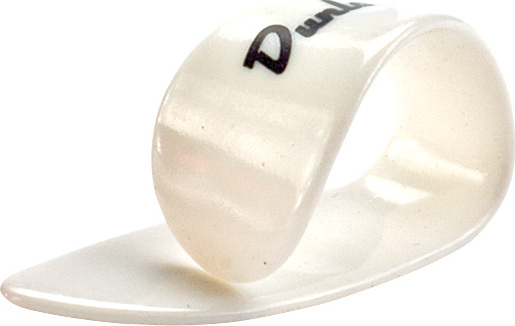 Jim Dunlop Thumbpick Plastic 9002 Pouce Medium White - Plektren - Main picture