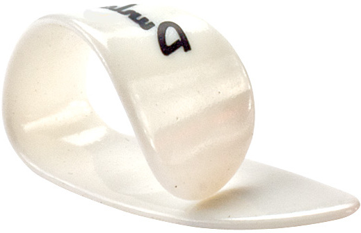 Jim Dunlop Thumbpick Plastic Lh 9012 Pouce Gaucher Medium White - Plektren - Main picture