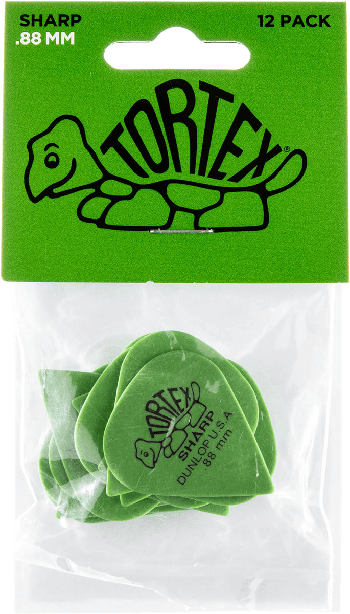 Jim Dunlop Tortex Sharp - 0.88mm Pack De 12 - Plektren - Main picture
