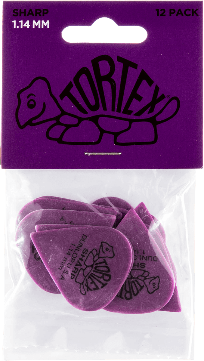 Jim Dunlop Tortex Sharp Pack De 12 - 1,14mm - Plektren - Main picture