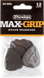 Plektren Jim dunlop 449P088 Max Grip Pack de 12 - 0.88mm