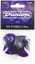 Plektren Jim dunlop 475P3 Big Stubby 3mm Player's Pack Set (x6)