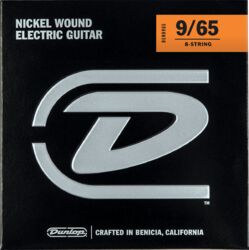 E-gitarren saiten Jim dunlop DEN0965 8-String Performance+ Nickel Wound Electric Guitar Strings 9-65 - 8-saiten-set