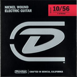 E-gitarren saiten Jim dunlop DEN1056 7-String Performance+ Nickel Wound Electric Guitar Strings 10-56 - 7-saiten-set