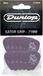 Plektren Jim dunlop Gator Grip 417 71mm Set (x12)