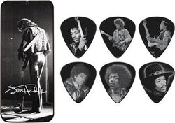 Plektren Jim dunlop Jimi Hendrix JH-PT06M  Silver Portrait