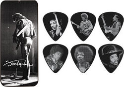 Plektren Jim dunlop Jimi Hendrix JH-PT06M Silver Portrait