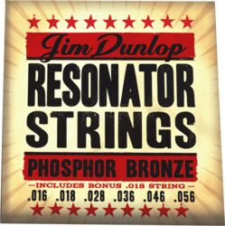 Westerngitarre saiten Jim dunlop Resonator Strings 16-56 - Saitensätze 