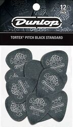 Plektren Jim dunlop Tortex Pitch Black 488 1.00mm Set (x12)