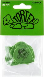 Plektren Jim dunlop 412P88 Tortex Sharp Pack de 12 - 0.88mm