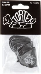Plektren Jim dunlop 12P135 Tortex Sharp Pack de 12 - 1.35mm
